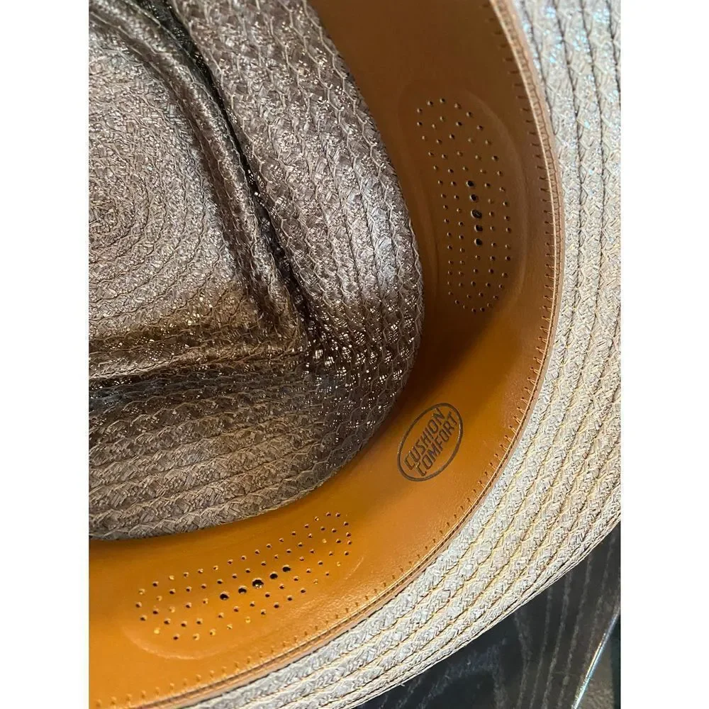 Vintage Dorsey Jay Straw Fedora Hat - Picture 4 of 9